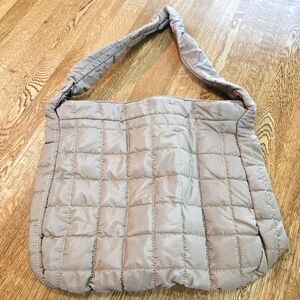 Quilted Bag, Beige, Large, NIP